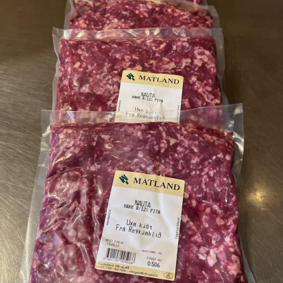 Ungnautahakk frá Reykjahlíð - 5 pakkar x 500 g - 2,5 kg
