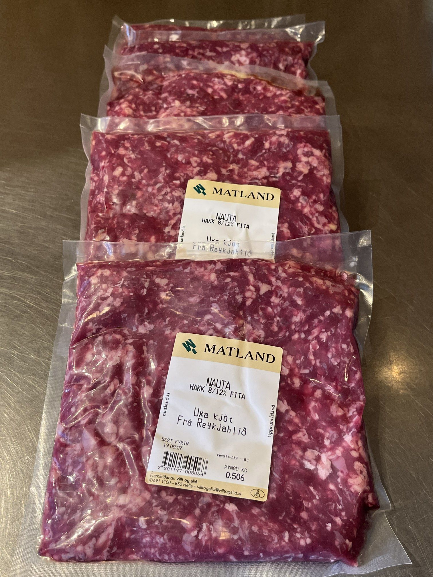 Ungnautahakk frá Reykjahlíð - 5 pakkar x 500 g - 2,5 kg - Image 2