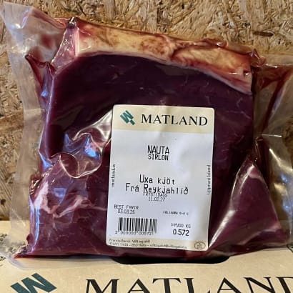 Ferskar sirloinsteikur frá Reykjahlíð