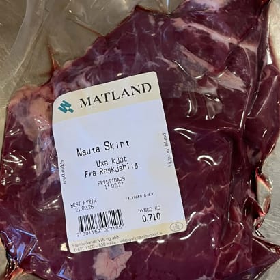 Fersk skirtsteik frá Reykjahlíð
