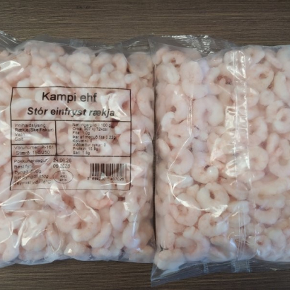 Stór úthafsrækja að vestan - 1 kg (2 x 500 g)