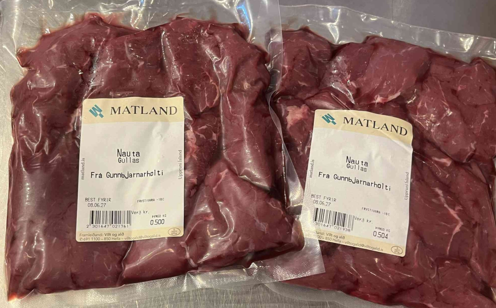 Nautagúllas frá Gunnbjarnarholti - 1 kg