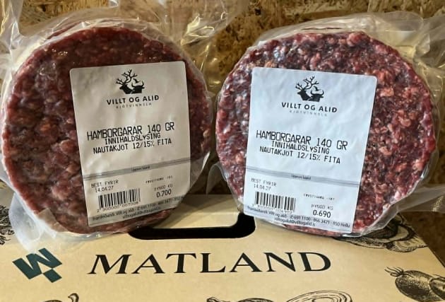 Hamborgarar frá Villt & alið, 10 stk. x 140 g