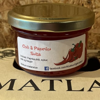Chili- og paprikusulta - lítil krukka