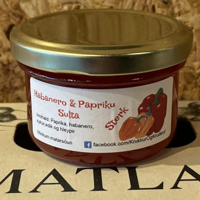 Habanero- og paprikusulta - lítil krukka