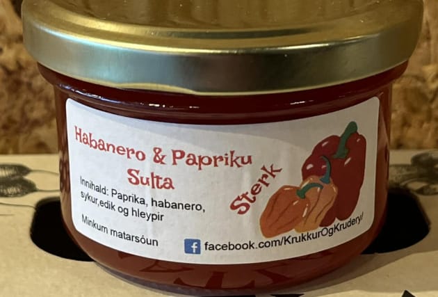 Habanero- og paprikusulta - lítil krukka