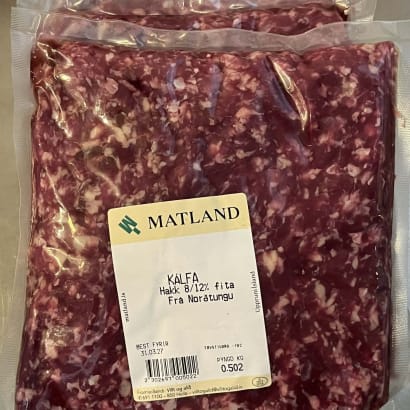 Kálfahakk frá Norðtungu - 3 pk x 500 g