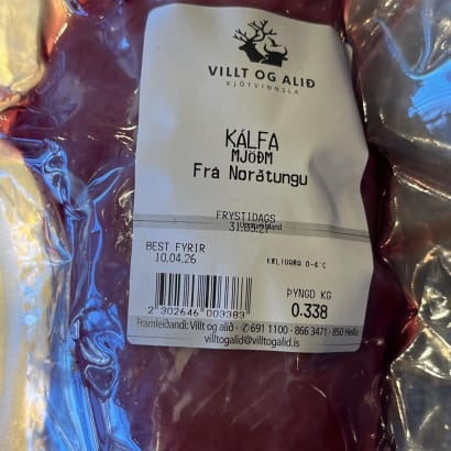 Kálfamjaðmasteik frá Norðtungu