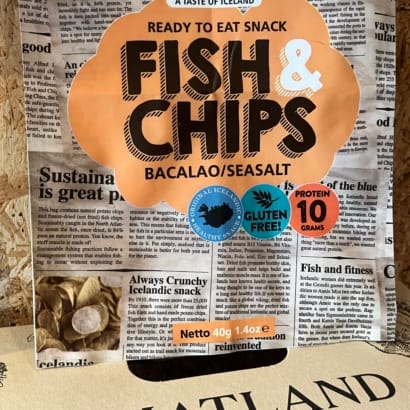Fiskisnakk „Fish & chips“ - Sjávarsalt