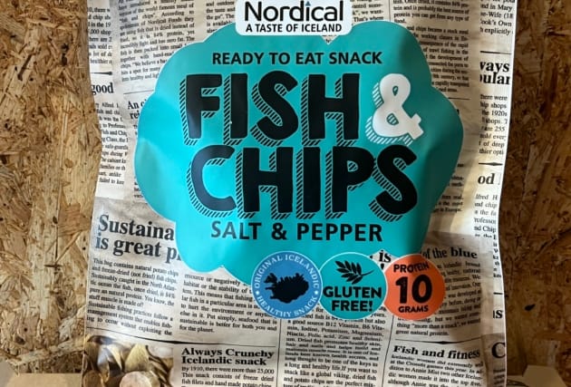 Fiskisnakk „Fish & chips“ - salt og pipar
