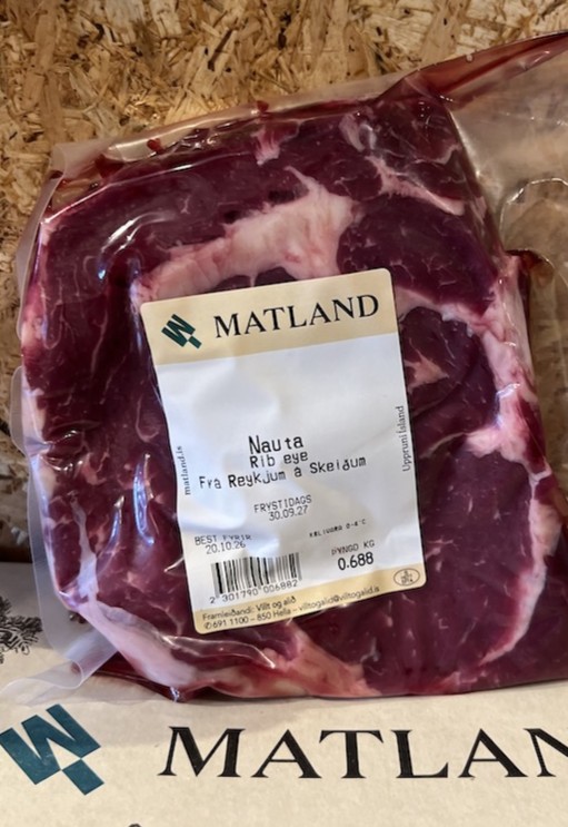 Ferskt ribeye frá Reykjum
