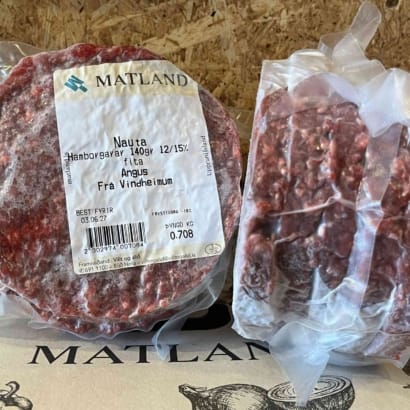 100% Angusborgarar frá Vindheimum - 10 stk x 140 g