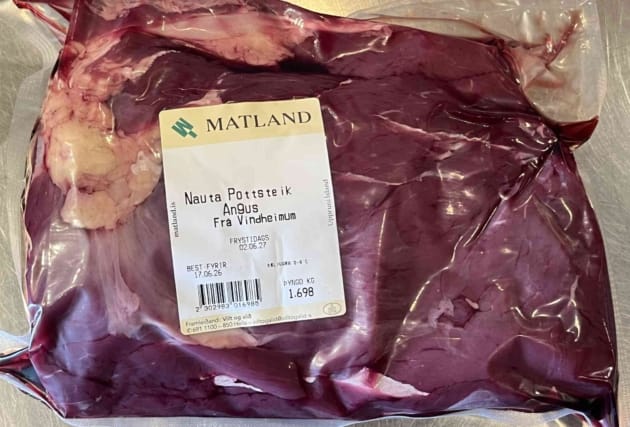 Pottsteik af 100% Angusnauti frá Vindheimum