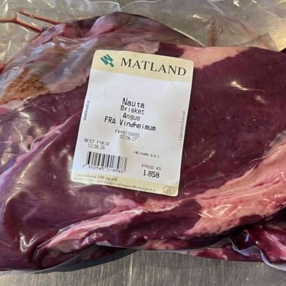 Ferskt brisket af 100% Angusnauti frá Vindheimum