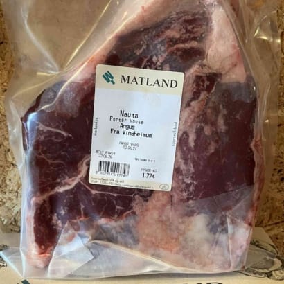 Fersk Porterhousesteik af 100% Angusnauti frá Vindheimum