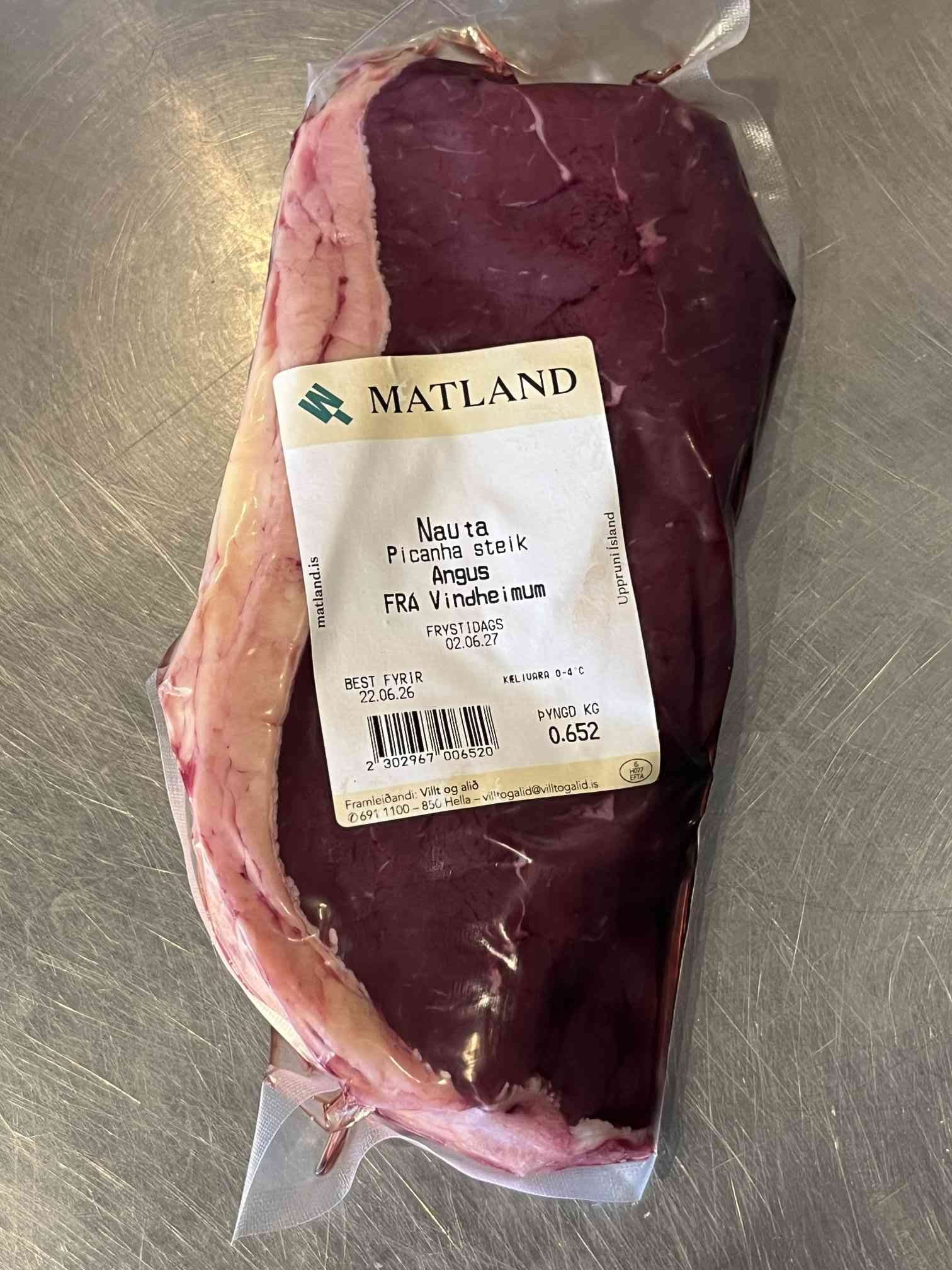 Fersk pichanasteik af 100% Angusnauti frá Vindheimum