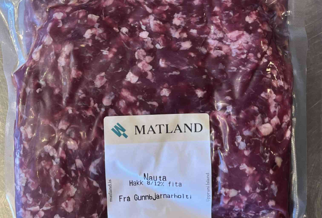 Nautahakk frá Gunnbjarnarholti - 5 x 500 g