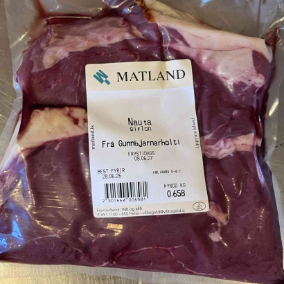 Sirloinsteikur frá Gunnbjarnarholti