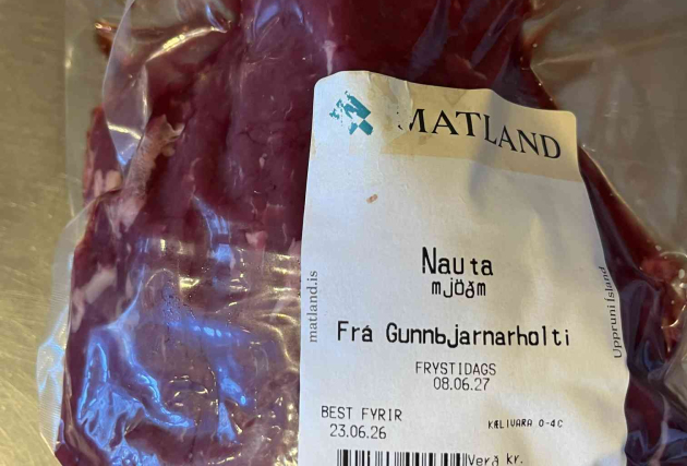 Mjaðmasteik af nauti frá Gunnbjarnarholti