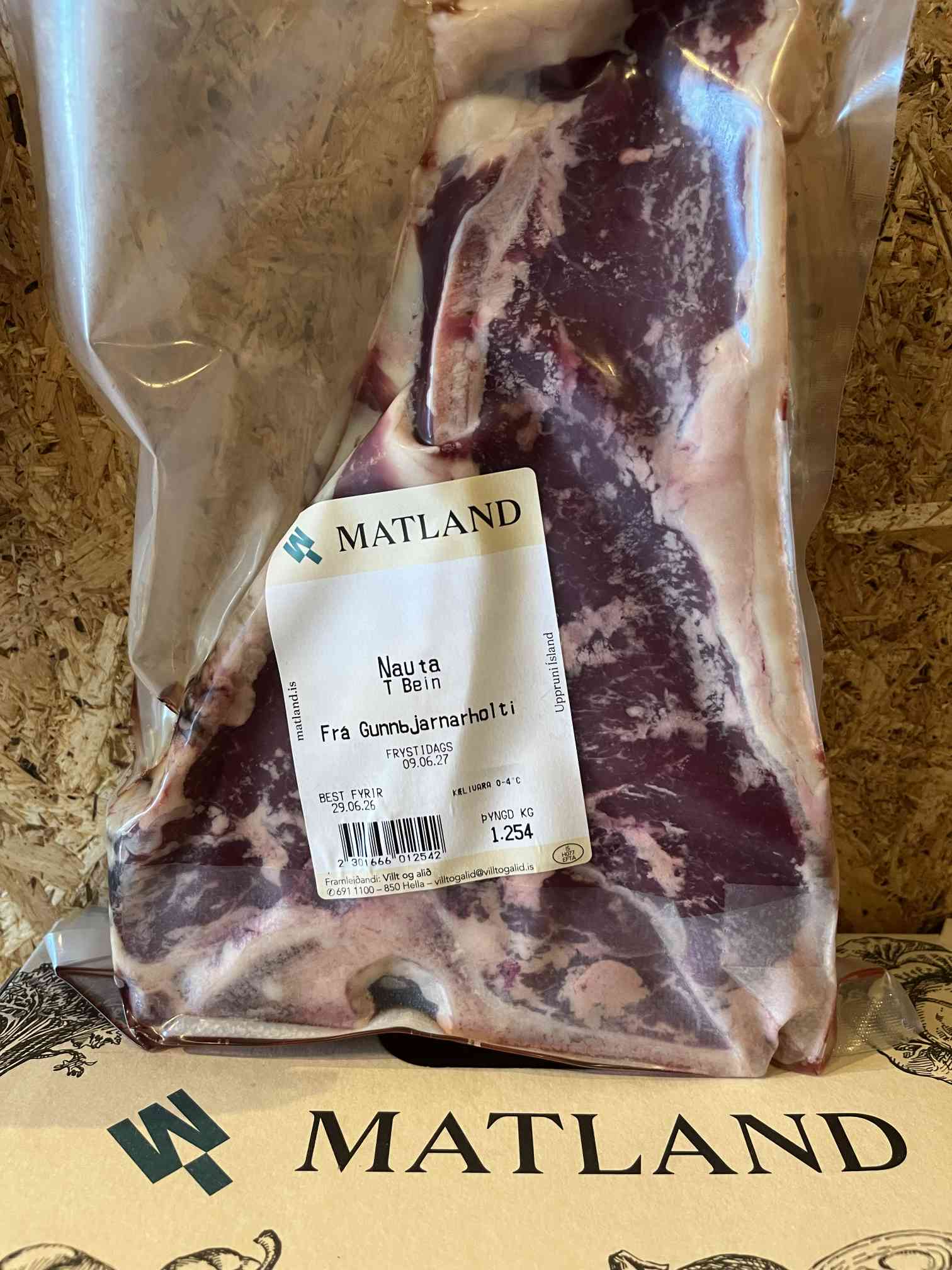 Þykk T-beinssteik frá Gunnbjarnarholti