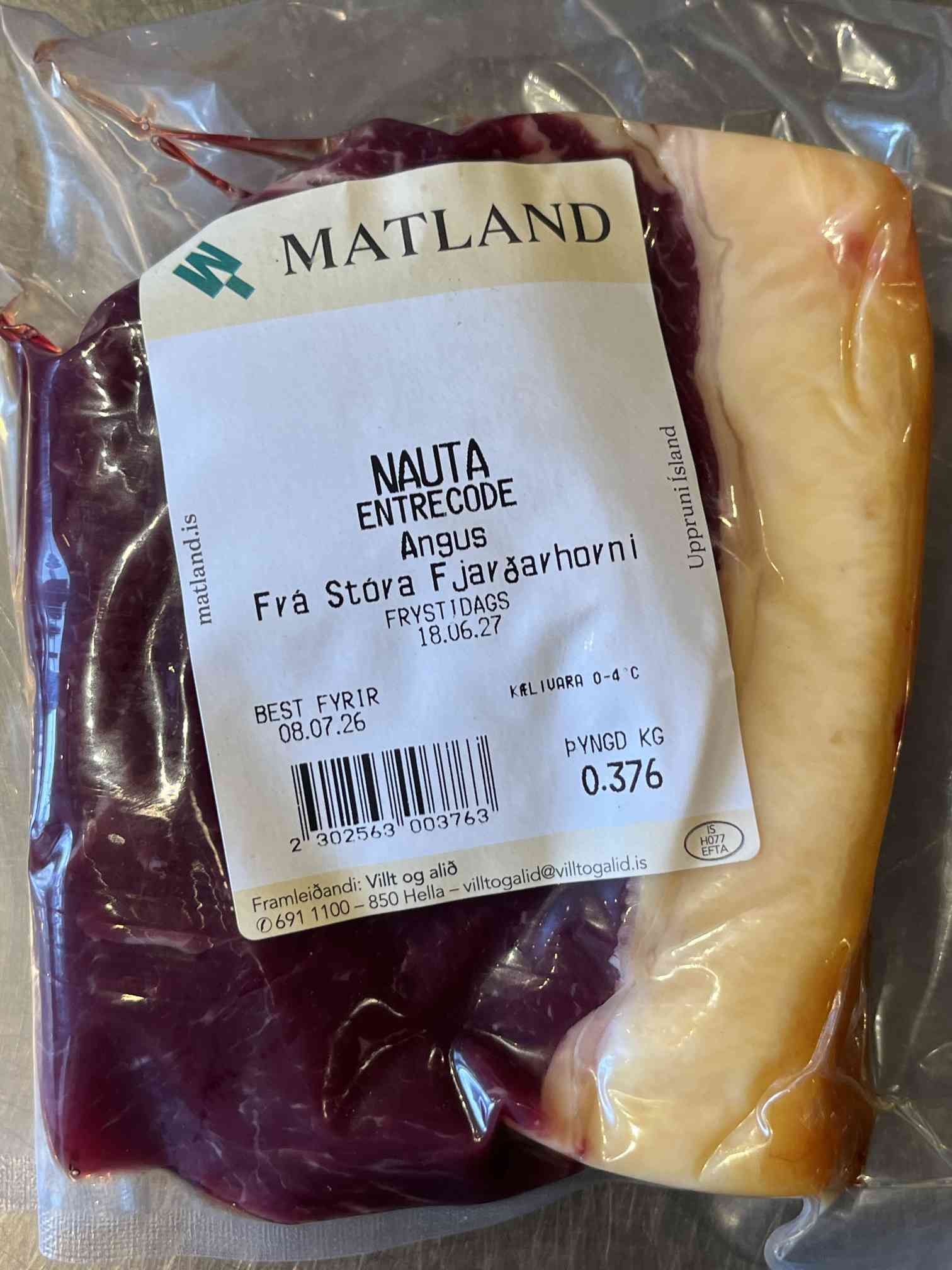 Ferskt entrecote af Angus frá Stóra-Fjarðarhorni - Image 4