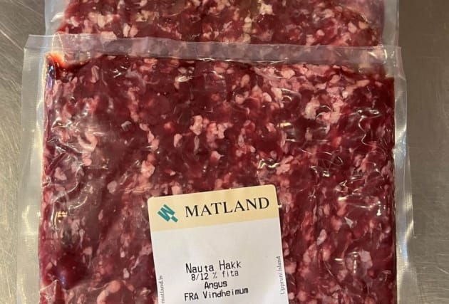 Litlir pakkar af Angus nautahakki (8-12%) frá Vindheimum - 5 pk.