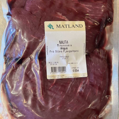 Ferskar mínútusteikur af Angus frá Stóra-Fjarðarhorni