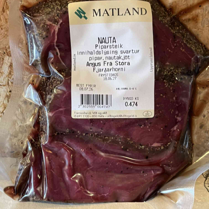 Ferskar piparsteikur af Angus frá Stóra-Fjarðarhorni