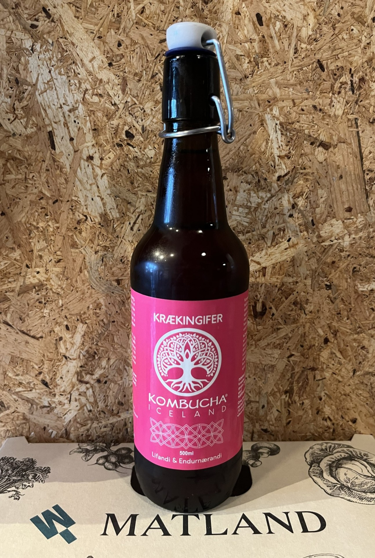 Kombucha - Krækingifer - 500 ml
