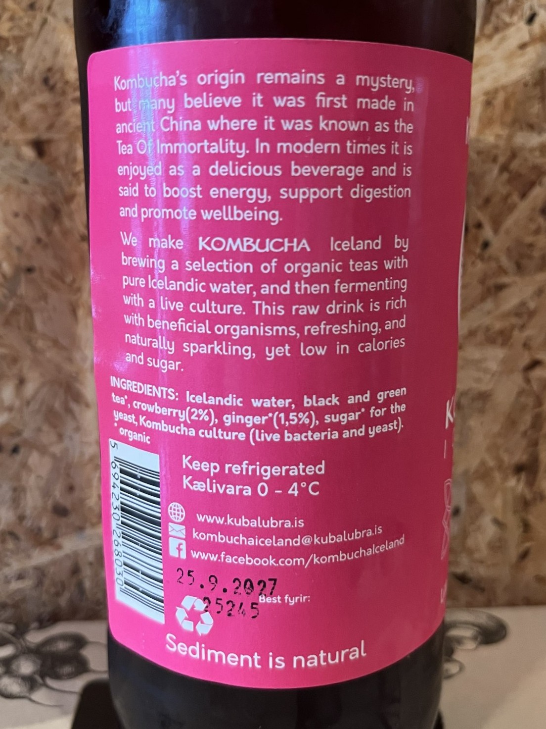 Kombucha - Krækingifer - 500 ml - Image 3