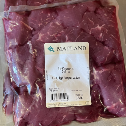 Gúllas af grasfóðruðum Angus-uxum frá Tyrfingsstöðum - 1 kg