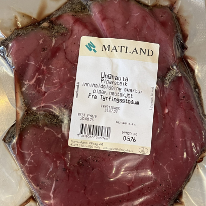 Ferskar piparsteikur frá Tyrfingsstöðum - grasfóðrað