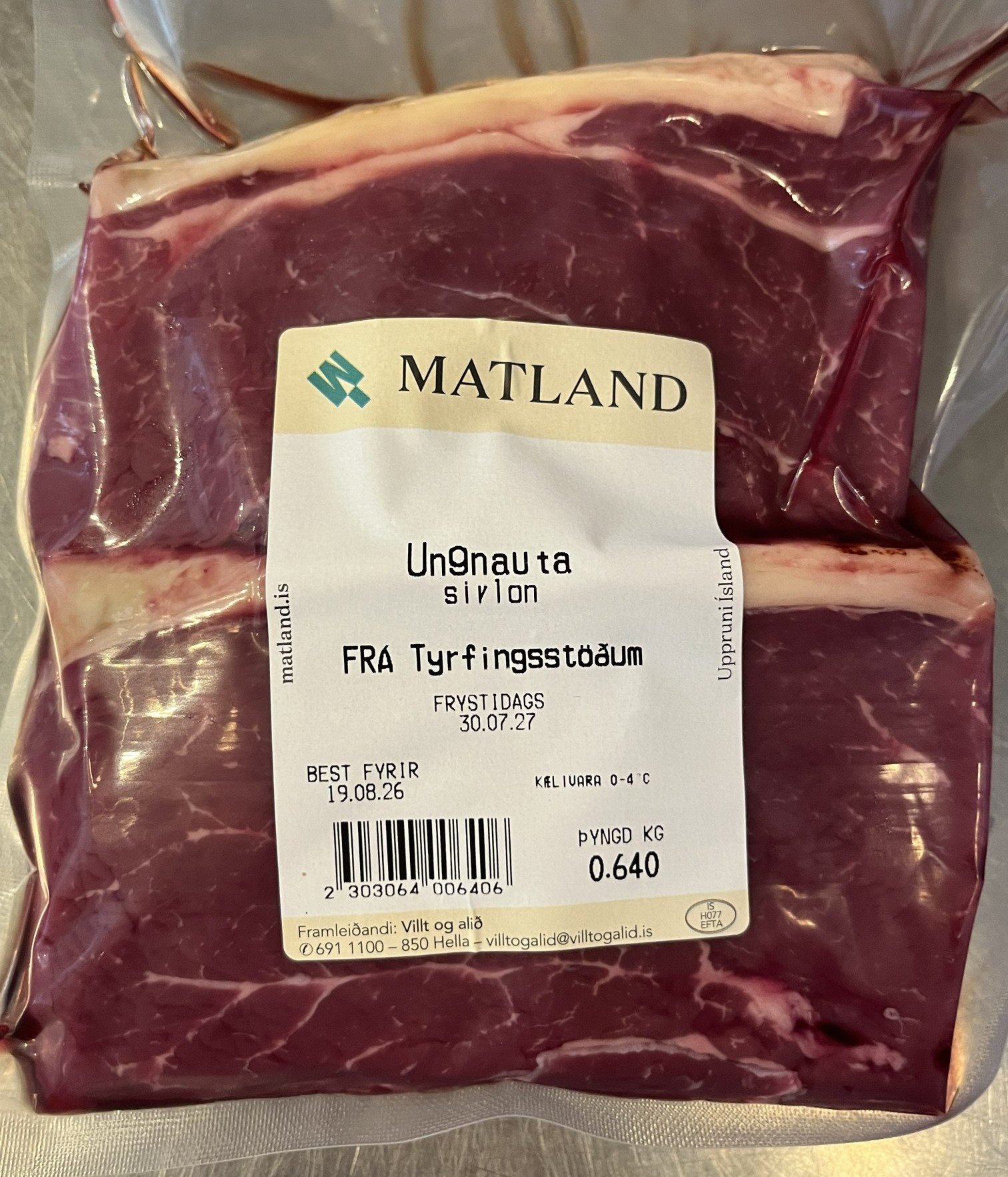 Ferskar sirloinsteikur frá Tyrfingsstöðum - Image 2