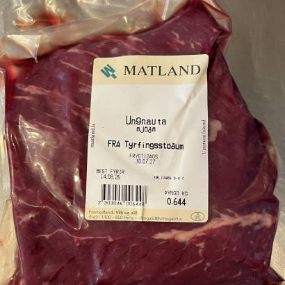 Fersk mjaðmasteik frá Tyrfingsstöðum