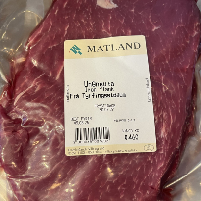 Ferskt flat iron frá Tyrfingsstöðum