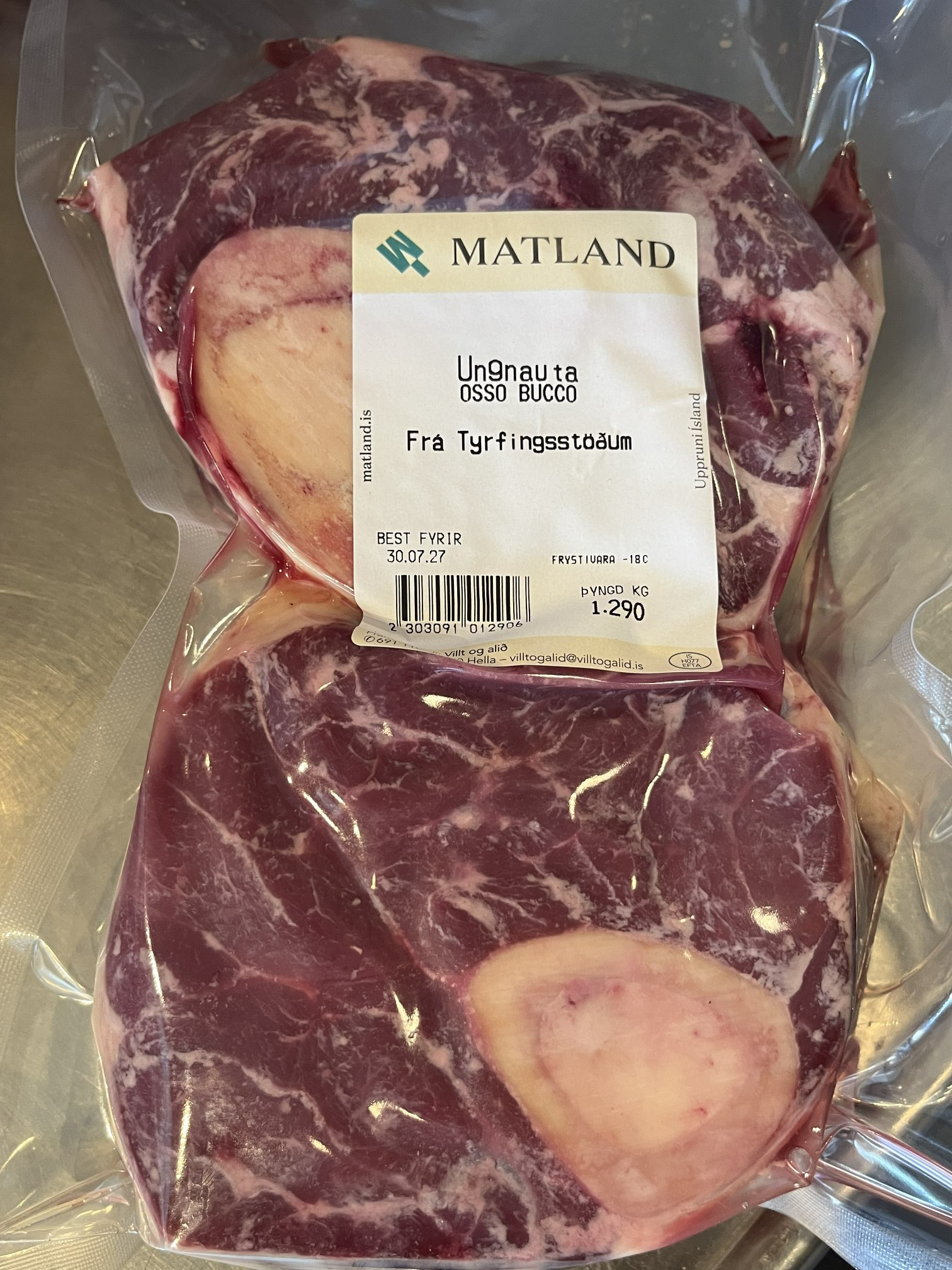 Osso bucco frá Tyrfingsstöðum