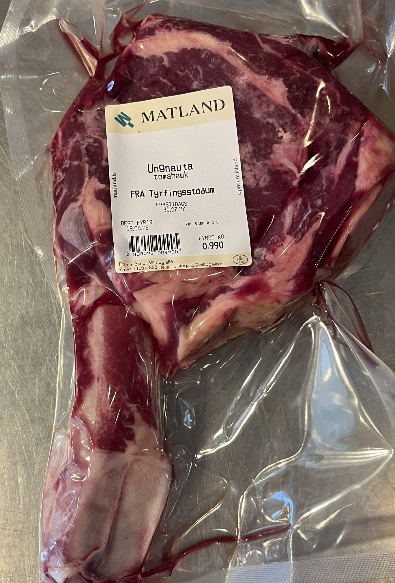 Ferskar Tomahawksteikur frá Tyrfingsstöðum - Image 4
