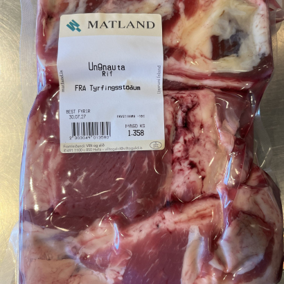 Ferskar nautarifjasteikur frá Tyrfingsstöðum