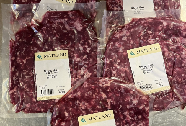 Litlir pakkar af ungnautahakki (8-12%) frá Holti - 5 x 300 g