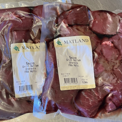 Grillbitar á spjót af grasfóðruðum ungnautum frá Holti - 500 g