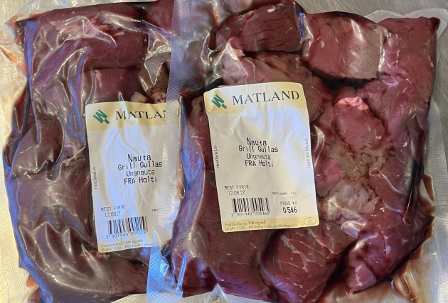 Grillbitar á spjót af grasfóðruðum ungnautum frá Holti - 500 g
