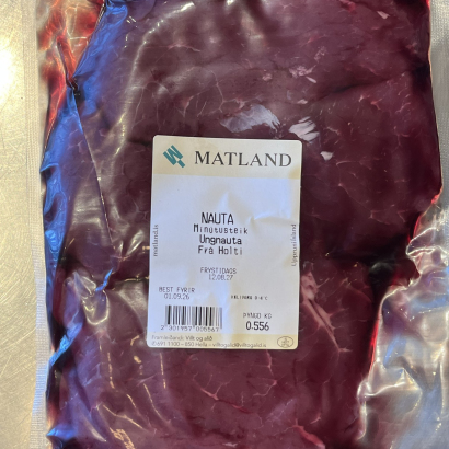 Ferskar mínútusteikur af grasfóðruðu ungnauti frá Holti