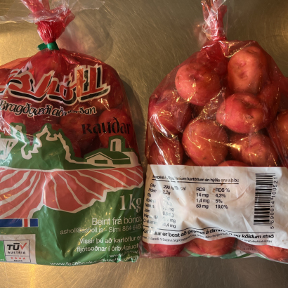 Nýjar rauðar íslenskar kartöflur úr Eyjafirði - 2 kg