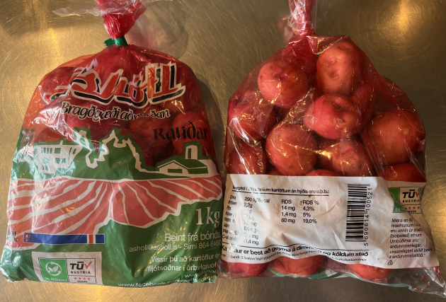 Nýjar rauðar íslenskar kartöflur úr Eyjafirði - 2 kg