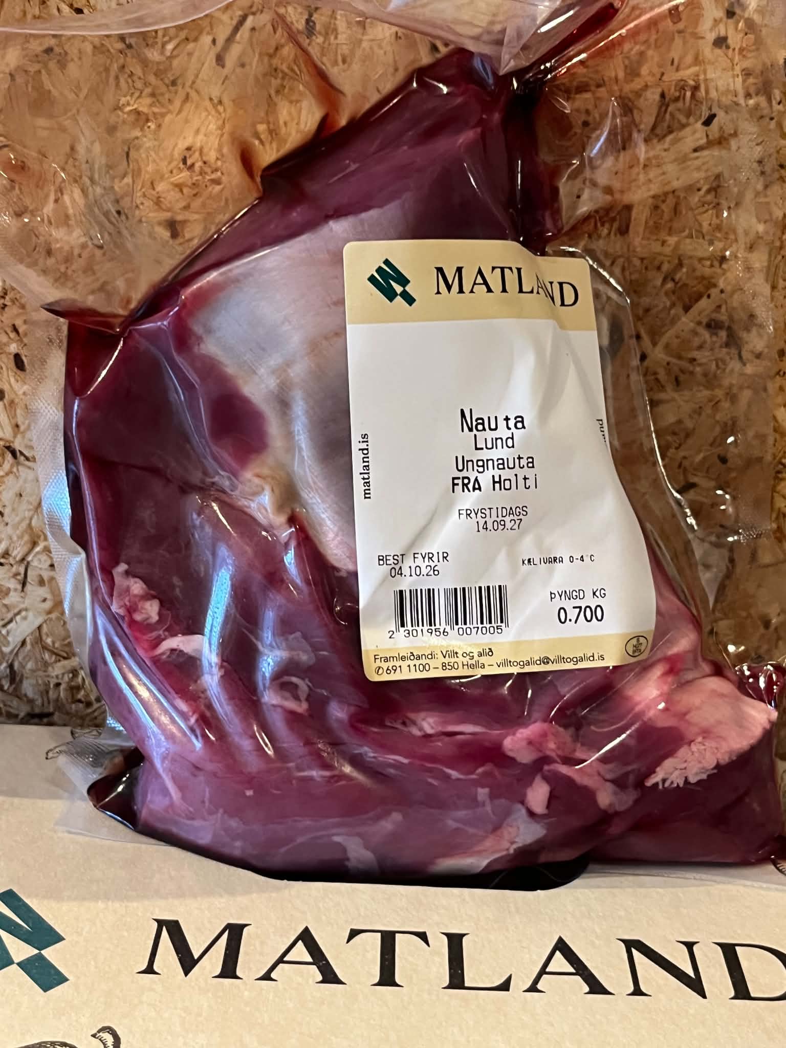 Fersk nautalund af grasfóðruðu ungnauti frá Holti - Image 2