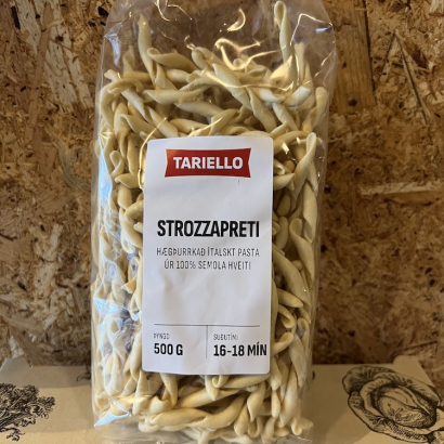 Strozzapreti pasta frá Tariello - 1 pk.