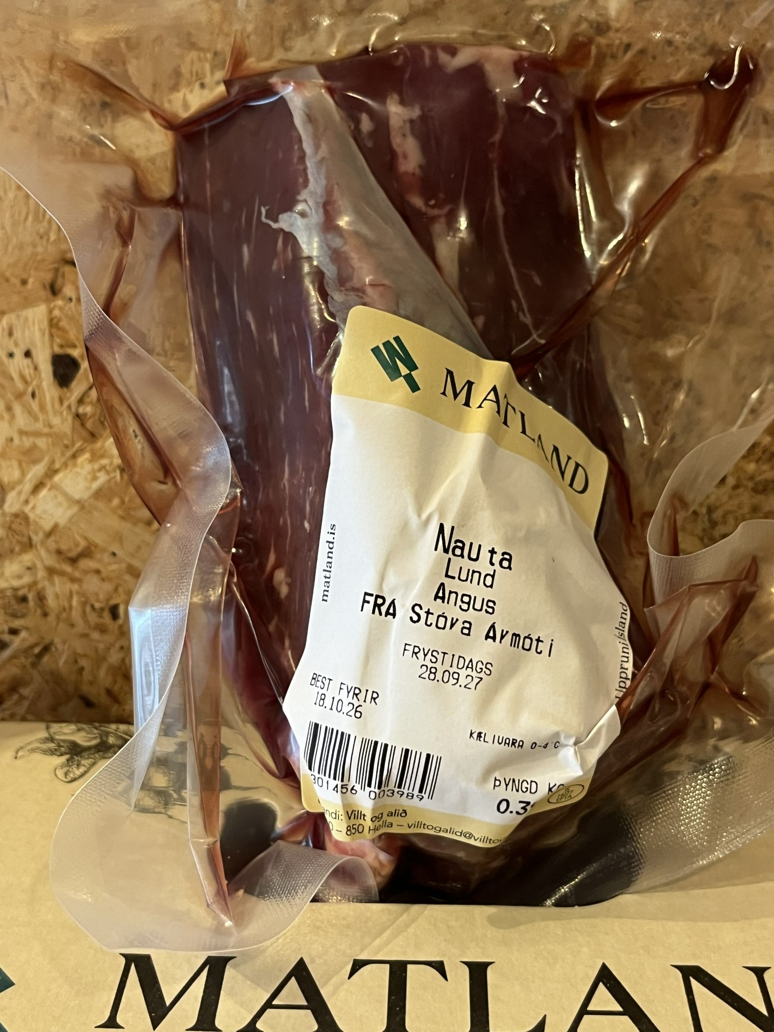 Fersk nautalund af 100% Angus frá Stóra-Ármóti - Image 2