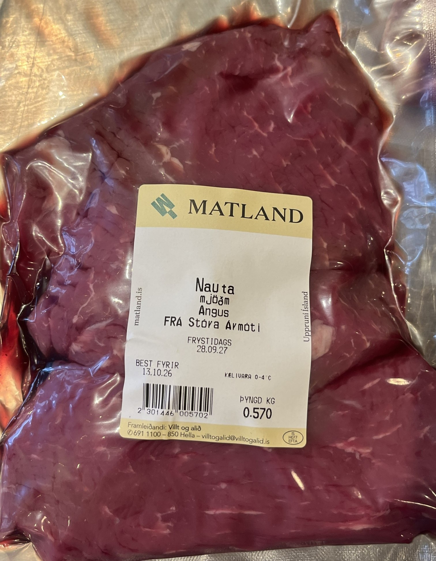 Ferskar smásteikur af 100% Angus frá Stóra-Ármóti - Image 2